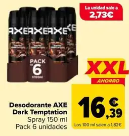 Carrefour Axe dark temptation oferta