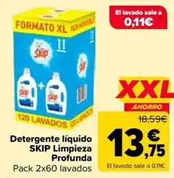 Carrefour Skip Detergente líquido Limpieza Profunda oferta