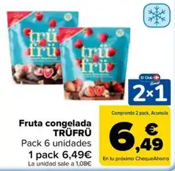 Carrefour Trüfrü fruta congelada oferta