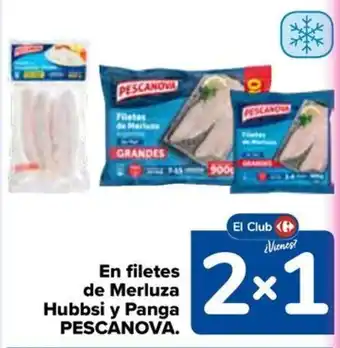 Carrefour Pescanova filetes de merluza hubbsi y panga oferta