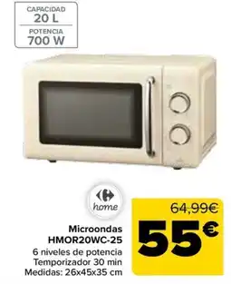 Carrefour Carrefour Home Microondas HMOR20WC-25 oferta
