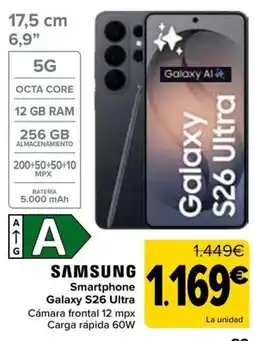 Carrefour Samsung smartphone galaxy s26 ultra oferta
