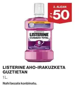 El Corte Inglés Listerine aho-irakuzketa guztietan oferta