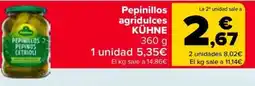 Carrefour Kühne pepinillos agridulces oferta