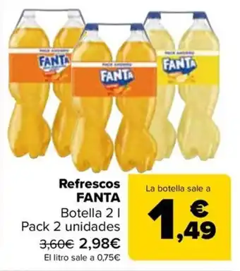 Carrefour Fanta refrescos oferta