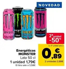 Carrefour Energéticos MONSTER oferta