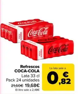 Carrefour Coca-Cola refrescos oferta