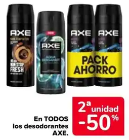Carrefour Axe En todos los desodorantes oferta