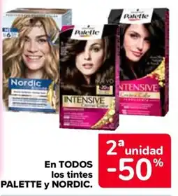 Carrefour Palette y Nordic en todos los tintes oferta