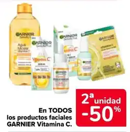 Carrefour Garnier Vitamina C en todos los productos faciales oferta