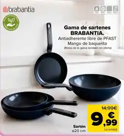 Carrefour Brabantia gama de sartenes oferta