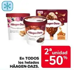 Carrefour Häagen-Dazs en todos los helados oferta