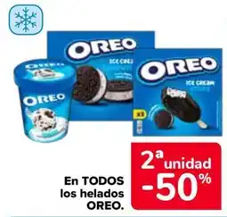 Carrefour Oreo en todos los helados oferta