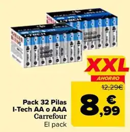 Carrefour I-Tech Pilas AA o AAA oferta