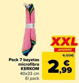 Carrefour Kerkom bayetas microfibra oferta