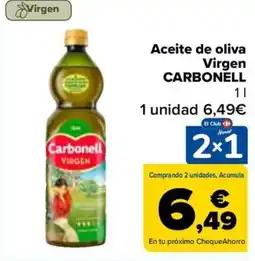 Carrefour Carbonell Aceite de oliva Virgen oferta