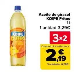 Carrefour Koipe Fritos Aceite de girasol oferta