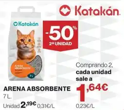 El Corte Inglés Katakan arena absorbente oferta