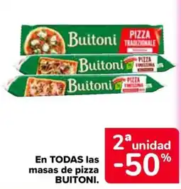 Carrefour Buitoni masas de pizza oferta