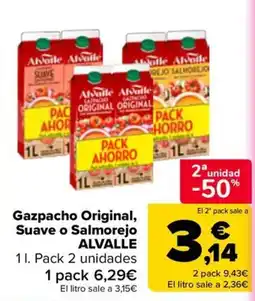 Carrefour Alvalle gazpacho original oferta
