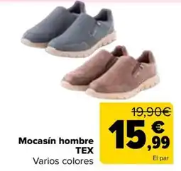 Carrefour Tex mocasín hombre oferta