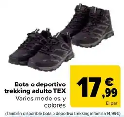 Carrefour Bota o deportivo trekking adulto TEX oferta
