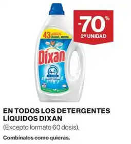 El Corte Inglés Dixan detergentes líquidos oferta