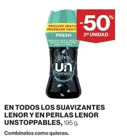 El Corte Inglés Lenor Unstoppables oferta