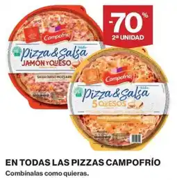 El Corte Inglés Campofrío pizza & salsa oferta