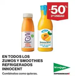 El Corte Inglés Innocent zumos y smoothies refrigerados oferta
