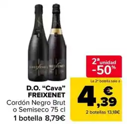 Carrefour Freixenet cordón negro brut oferta