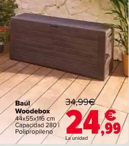 Carrefour Baúl Woodebox oferta
