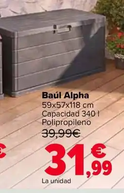 Carrefour Baúl Alpha oferta