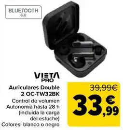 Carrefour Vieta Pro Auriculares Double 2 OC-TW32BK oferta