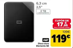 Carrefour WD Disco duro Elements SE oferta
