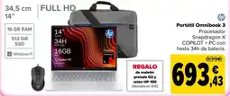 Carrefour hp portátil omnibook 3 oferta