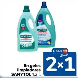 Carrefour Sanytol en geles limpiadores oferta