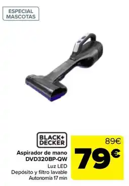 Carrefour Black+Decker aspirador de mano DVD320BP-QW oferta