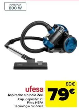 Carrefour ufesa Aspirador sin bola Zeri oferta