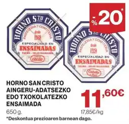 El Corte Inglés Horno San Cristo ensaimada oferta