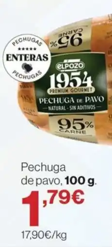 El Corte Inglés Elpozo pechuga de pavo oferta