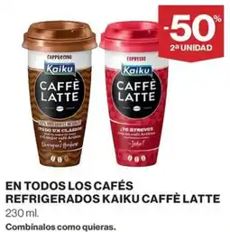 El Corte Inglés Kaiku caffe en todos los cafes refrigerados oferta
