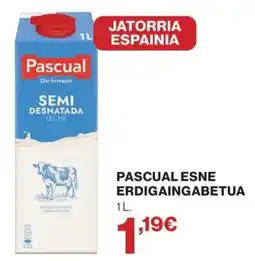 El Corte Inglés Pascual semi desnatada leche oferta