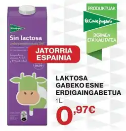 El Corte Inglés El Corre Ingles sin lactosa oferta