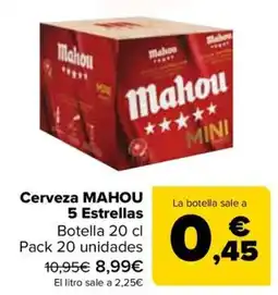 Carrefour Mahou 5 Estrellas oferta
