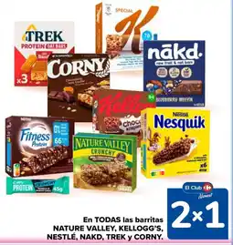 Carrefour Nature Valley kellogg's nestle nakd trek y corny oferta