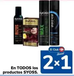 Carrefour Syoss en todos los productos oferta