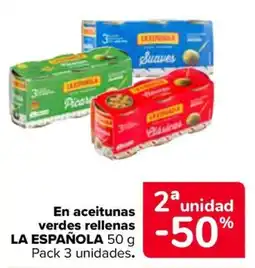 Carrefour La española aceitunas verdes rellenas oferta