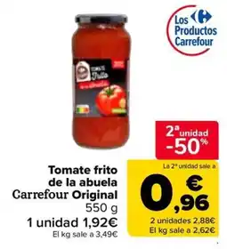 Carrefour Carrefour Tomate frito de la abuela Original oferta