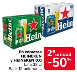 Carrefour Heineken 0,0 en cervezas oferta